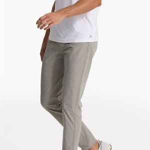 Vuori Mens Meta Pant size 32, professionally altered to 27" inseam, Light Khaki